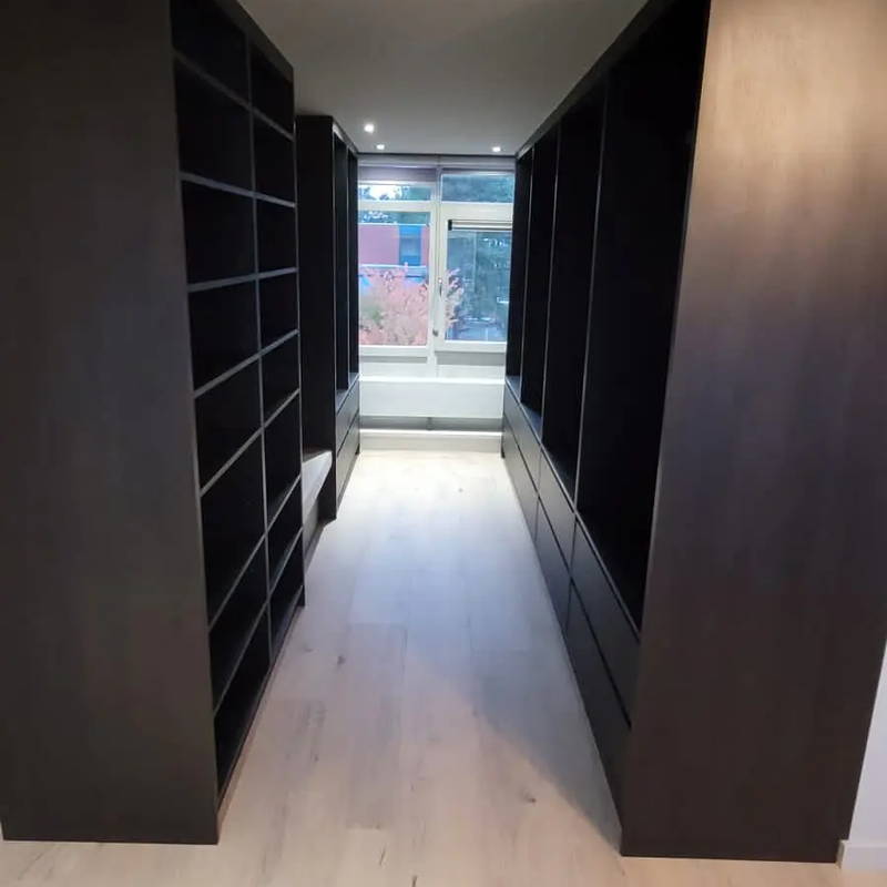 Inbouwkasten op maat, klantproject Houtenmeubelshop