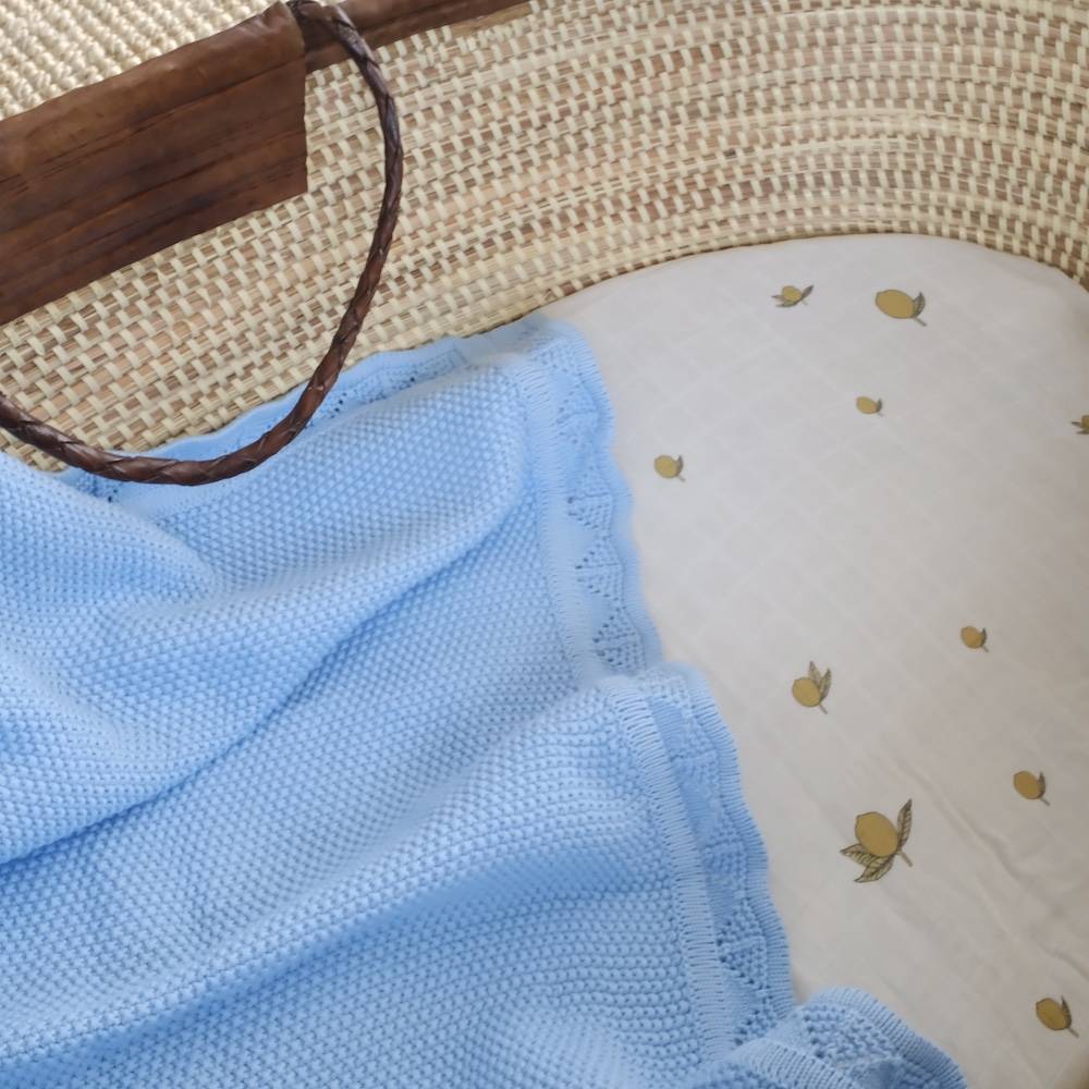 la couverture garçon fille douillet babyshower tricotée joli nous doux confortable douillet coton bébé nouveau-né enfant enceinte grossesse