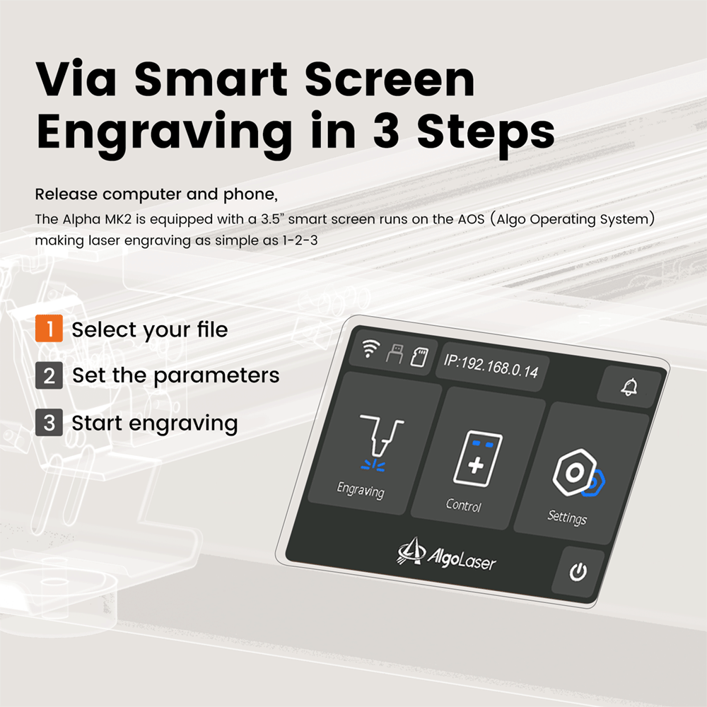 Via Smart ScreenEngraving in 3 Steps