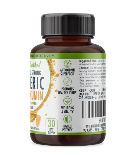 VALUE BUNDLE: Organic Pure Curcumin Tablets - 95% Pure Organic Vegan - Image 4