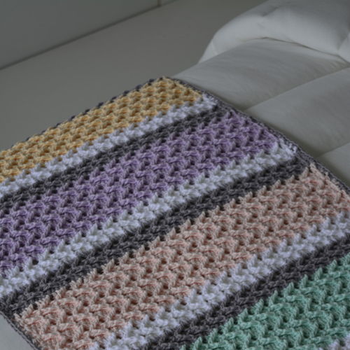 Candy Colored Bed Runner Crochet Pattern