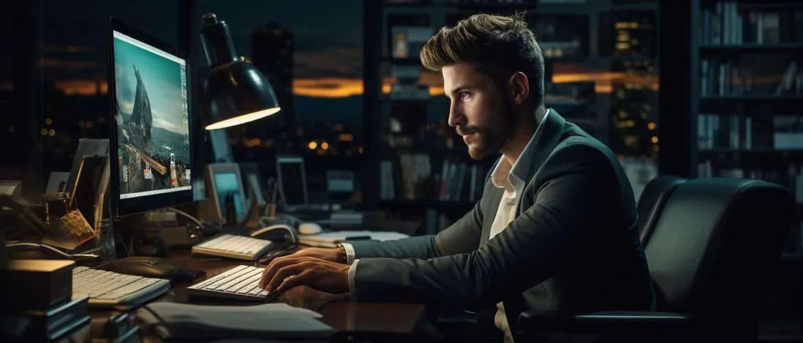 A recruiter reflects on their rewarding career choice at night.