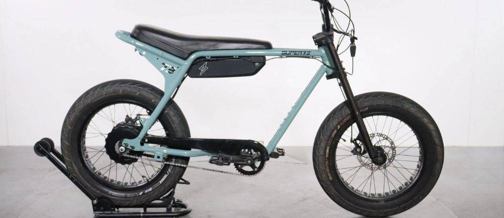 Super73 ZX on a stand