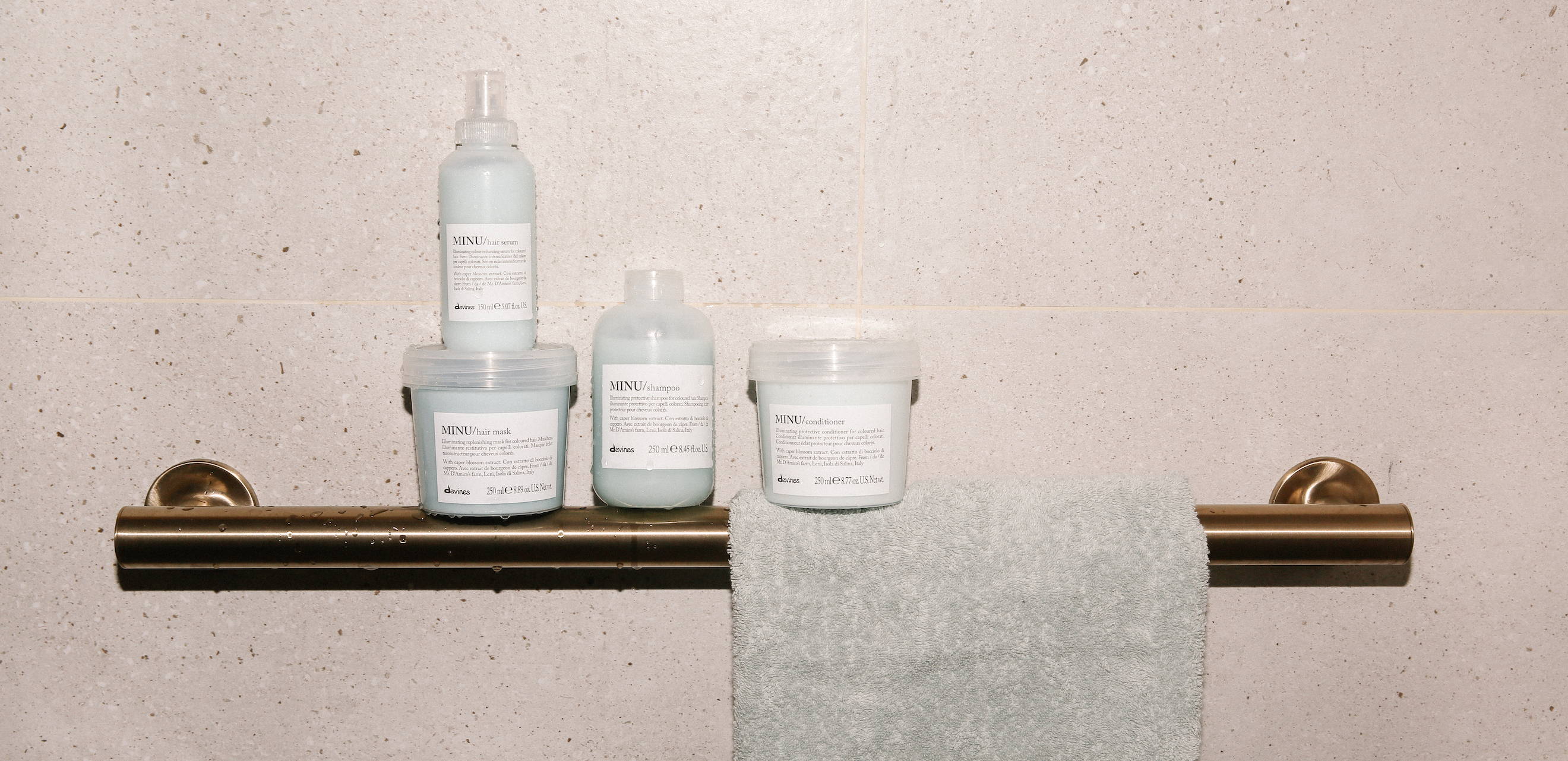 Davines MINU products for colored hair