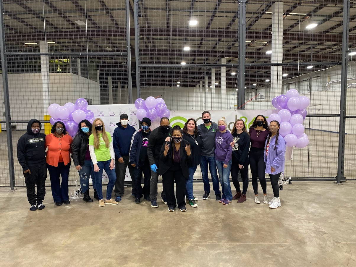 Volunteers from Women's HQ