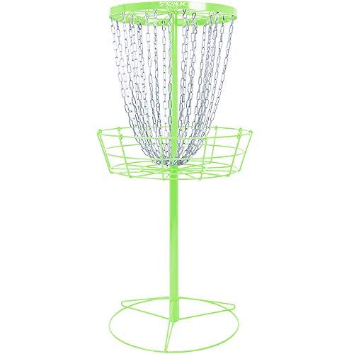 Streamline Discs Lite Disc Golf Basket Lime vs Innova DisCatcher