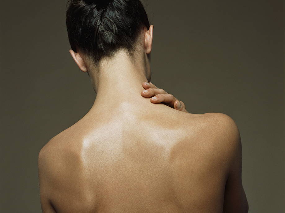 Model's back