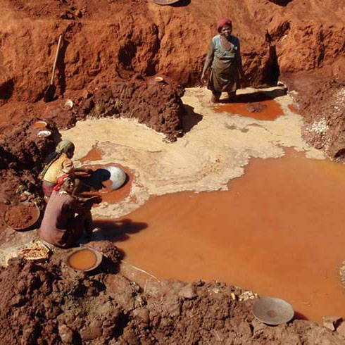 Gold mining waste