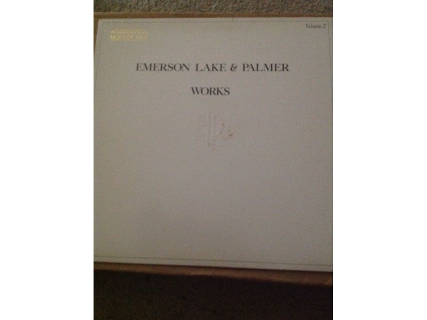 Emerson Lake And Palmer - Works Volume 2 Atlantic Records Promo  Stamp Front Cover Vinyl LP NM