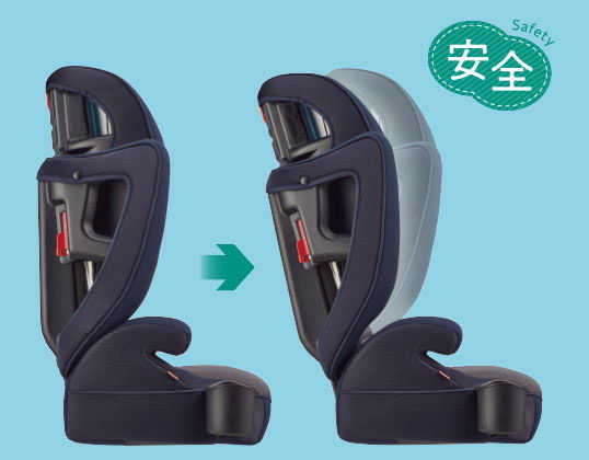 背もたれ角度調節