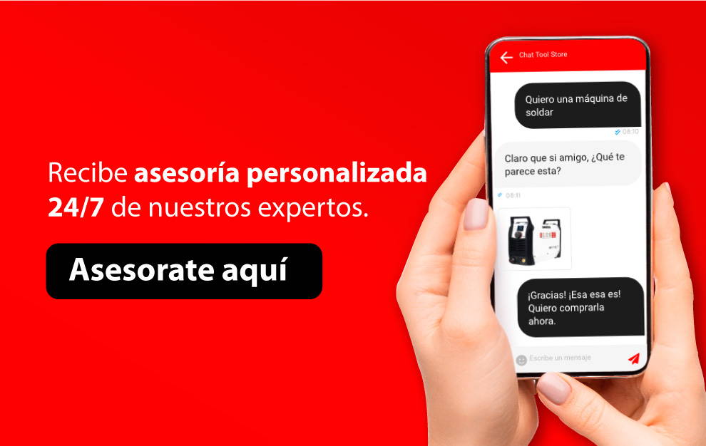 Compra tus herramientas de manera segura y con asesoria personalizada 24/7 