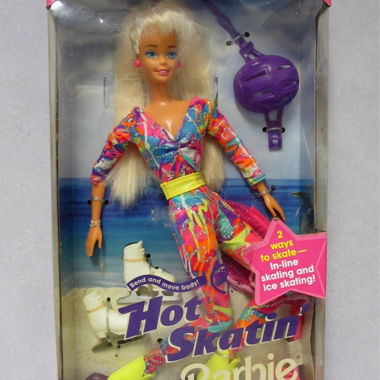 1994 Hot Skatin' Barbie Lila Roll- & Schlittschuhe