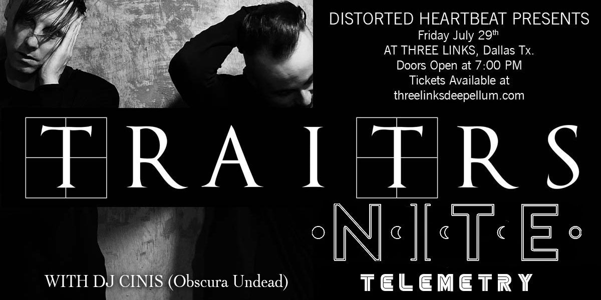 TRAITRS w/ NITE, Telemetry, DJ Cinis promotional image