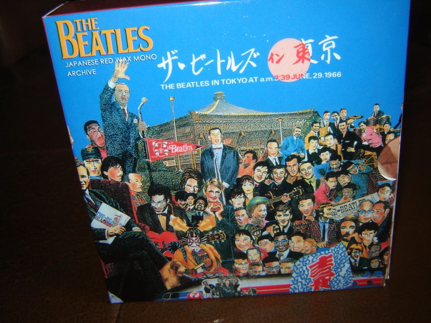 BEATLES MINI CD BOX SET - JAPANESE RED WAX MONO AUDIOPHILE MINT