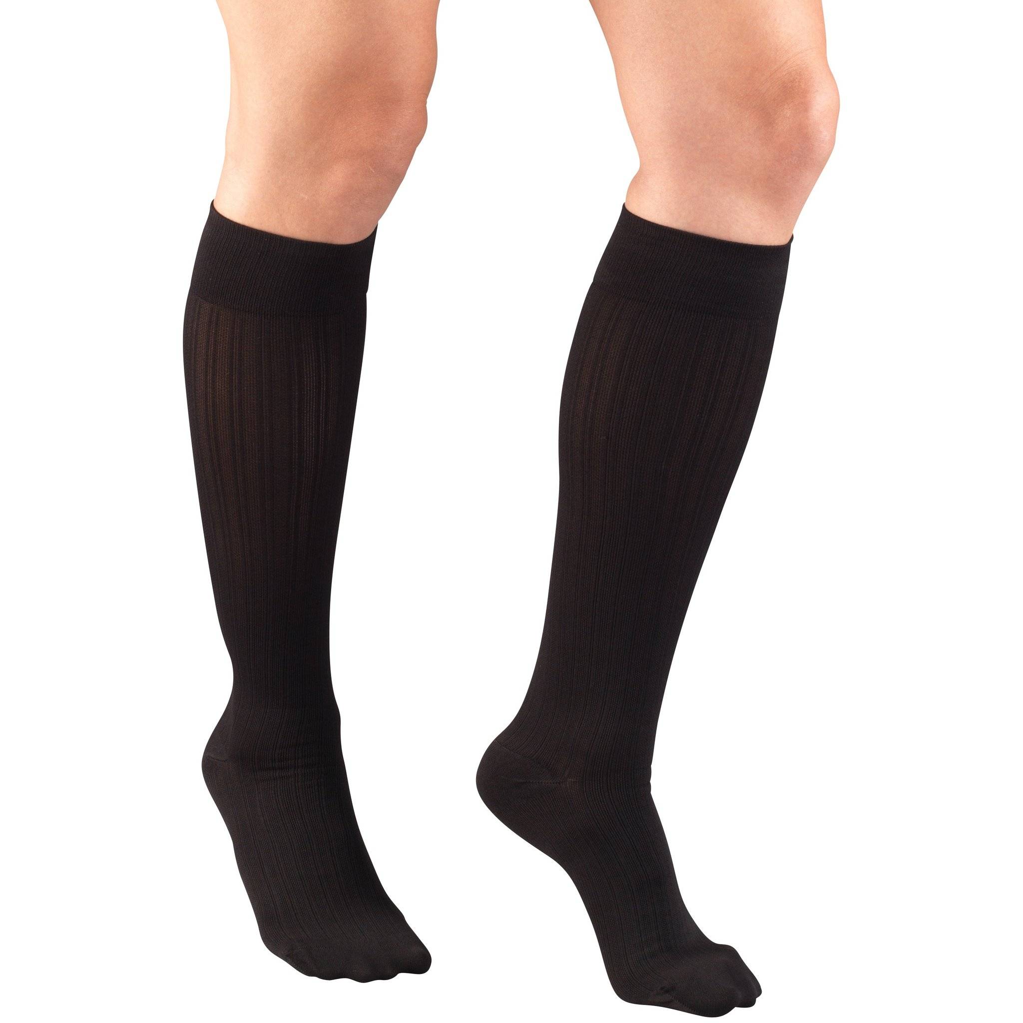 Ladies' Knee High Rib Pattern Socks