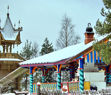 Новогодняя сказка в русской деревне Мандроги