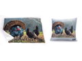 NWTF Pillow and Throw with Ryan Kirby Artwork on Them