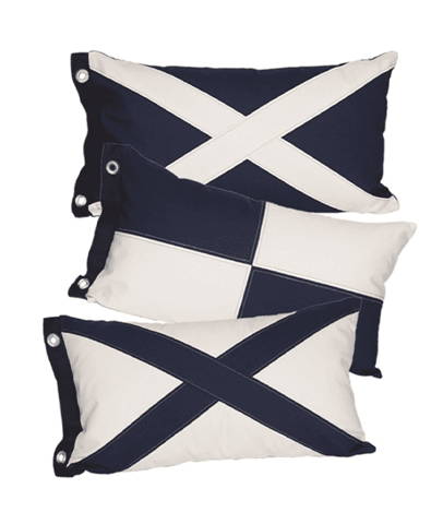 Nautical Flag Pillow Column