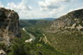 Vue panoramique des gorges de l’Ardèche