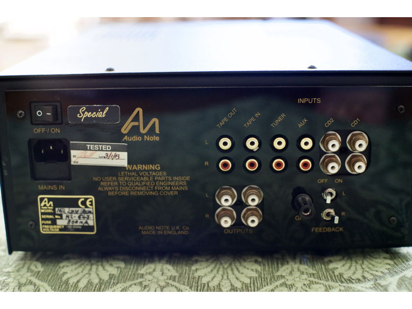 Audio Note UK M2 Line Special Edition tube preamp