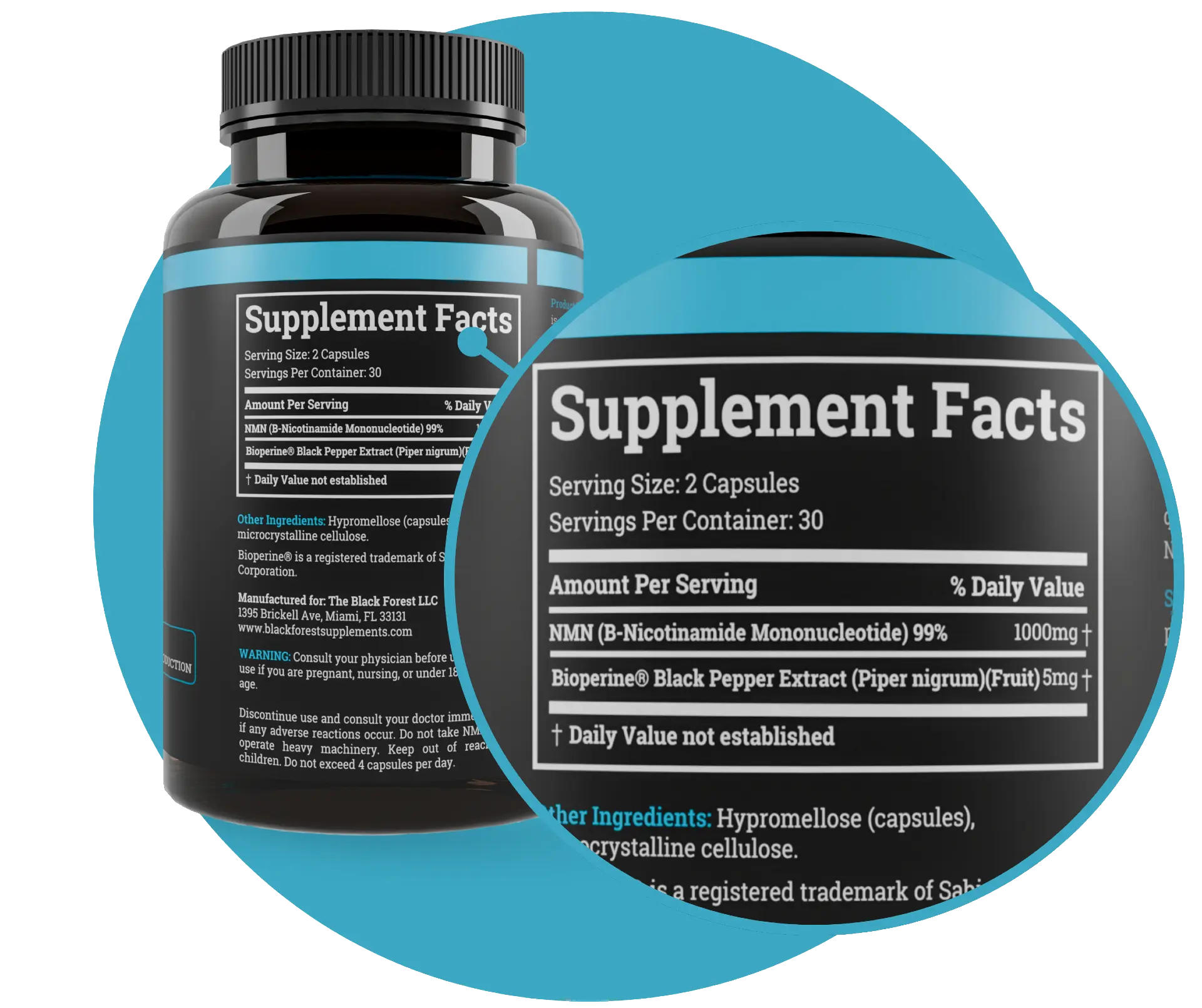 NMN bottle supplement
