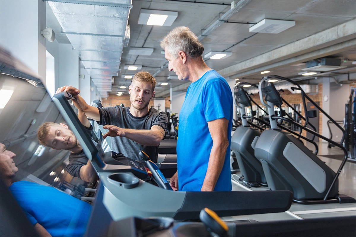 senior treadmill training