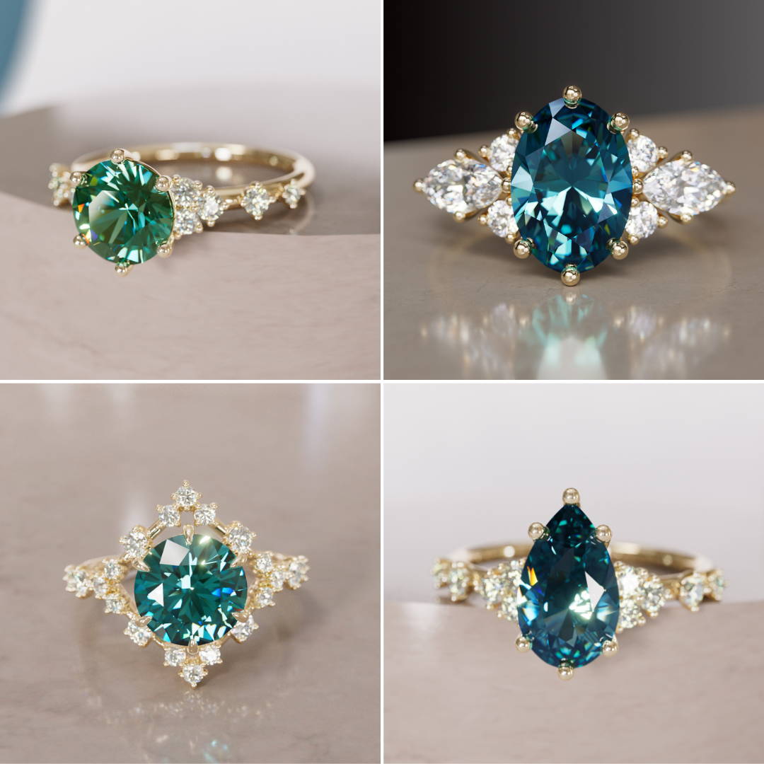 sapphire and diamonds engagement rings