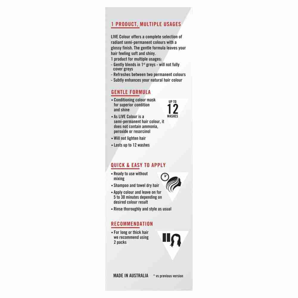 Schwarzkopf Live Colour Deep Black 75mL - Image 3