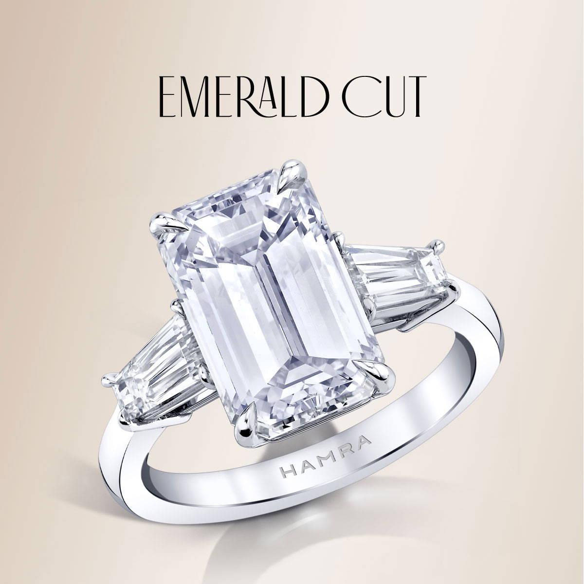 emerald cut diamond rings