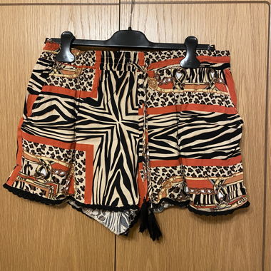 Leopard Seiden Shorts