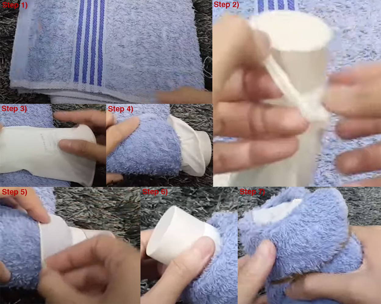 Homemade DIY Pocket Pussy made from a hand towel 2 | SxDolled