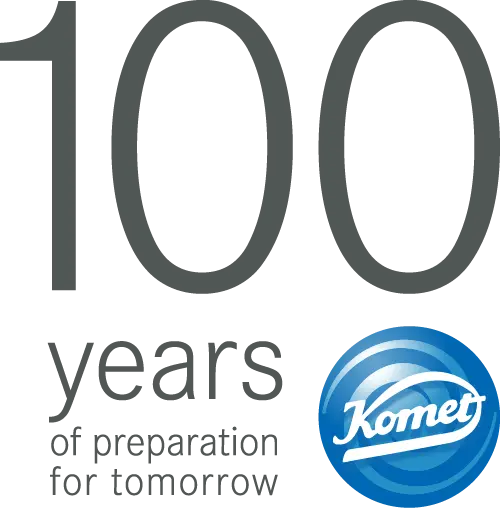 Komet's 100 years logo