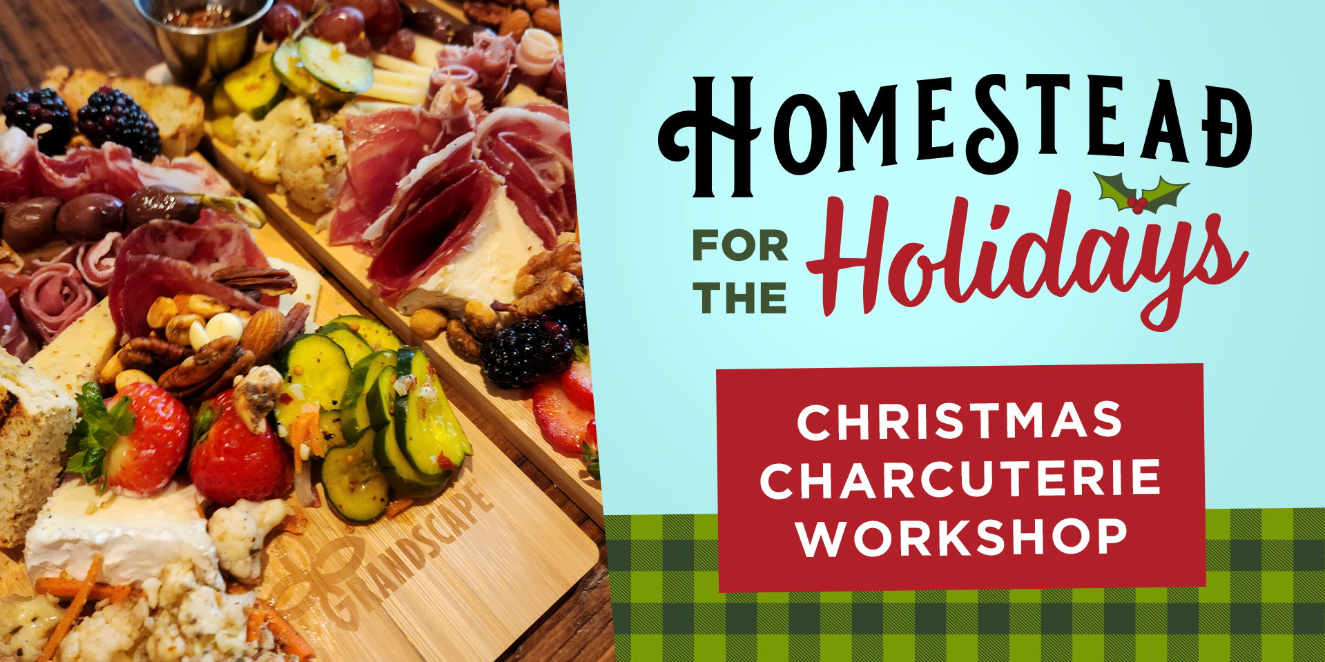 Homestead for the Holidays: Christmas Charcuterie Workshop promotional image