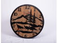 24 Round Turkey Scene Clock