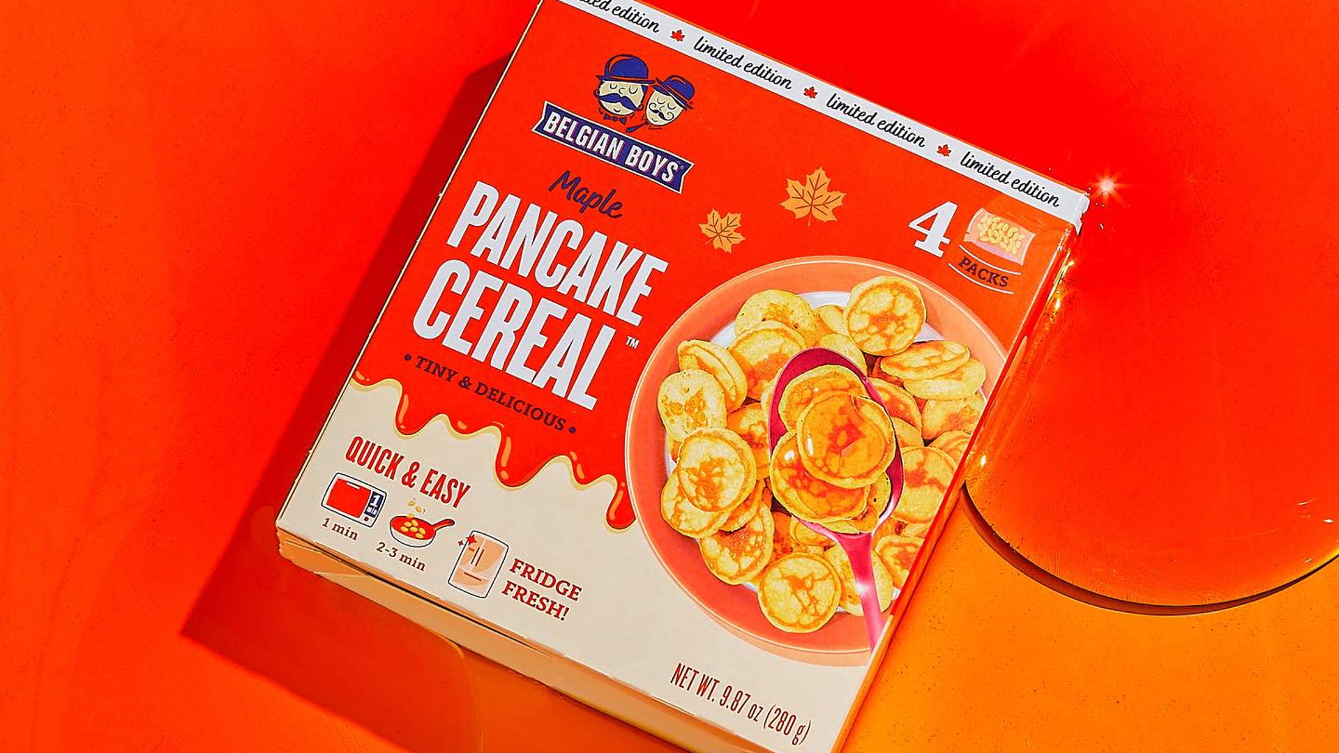 Featured image for Belgian Boys Says 'F*ck Pumpkin Spice Season, We're Going Maple' With Return of Pancake Cereal