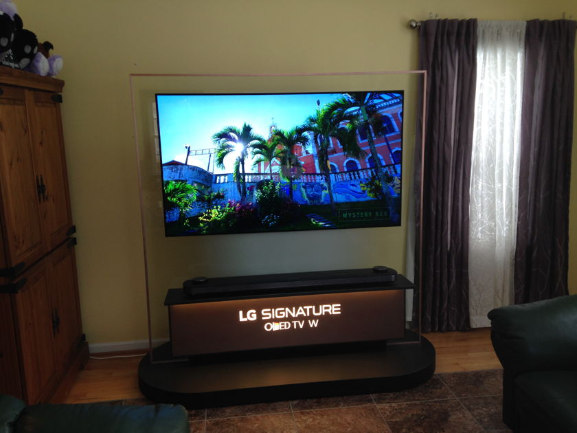 LG Signature OLED W Wallpaper TV on dealer display