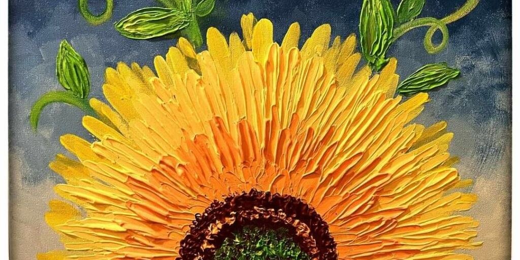 Vibrant Sunflower - 3D Art promotional image