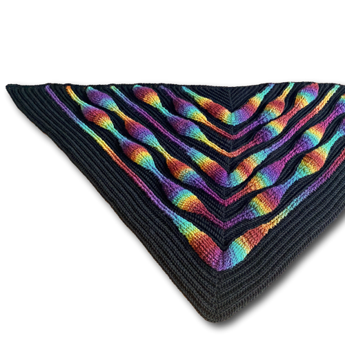 Embossed Fascination Shawl Pattern