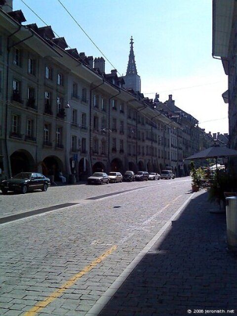 Palissade et grillage à Berne en Suisse - juin 2006