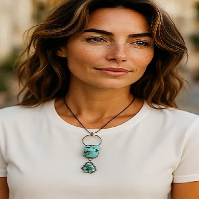 Turquoise Pendant - Includes Leather Band