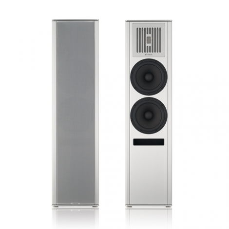 Piega Coax 90.2 StandFloor Speakers, silver colour
