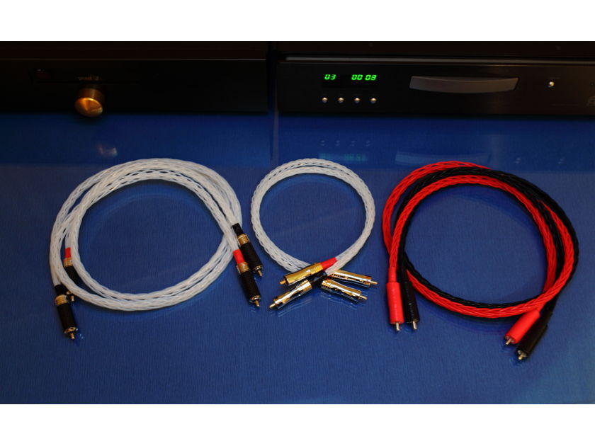 10 core Pure Solid Silver Interconnects with Pailiccs RCA by Lavricables
