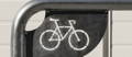 bicycle symbol on bike rack