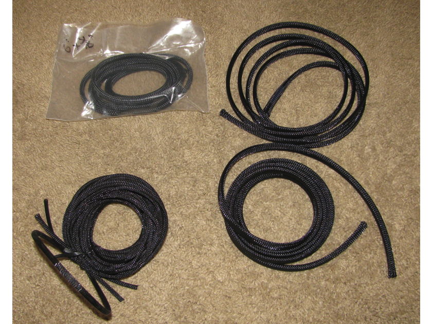 Cable making tubing,  flex braid and  cotton tubing, sold as one lot