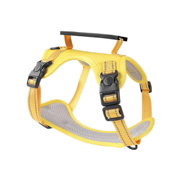 Yellow Reflective Dog Harness with Leash, No-Pull Vest Harness for Dogs, Adjustable Dog Vest with Handle, Walking Training Pet Harness