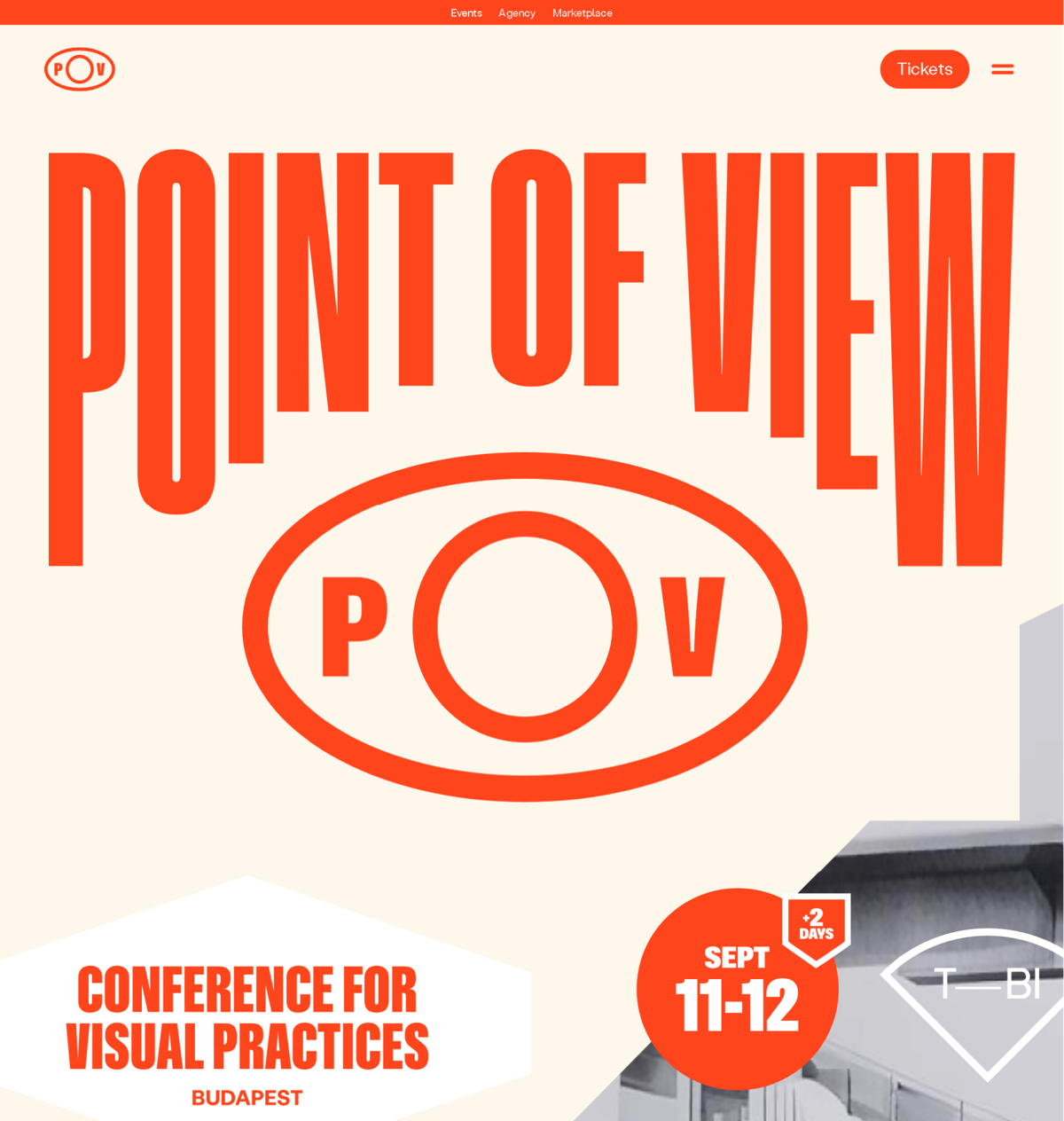 Screenshot of POV Budapest, from the conference websites collection.