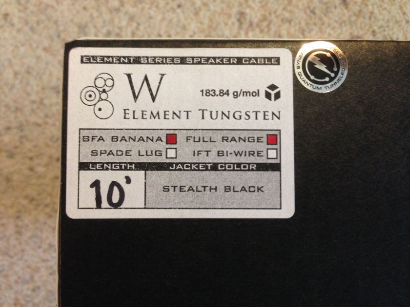 Synergistic Research Element Tungsten  10ft speaker cable