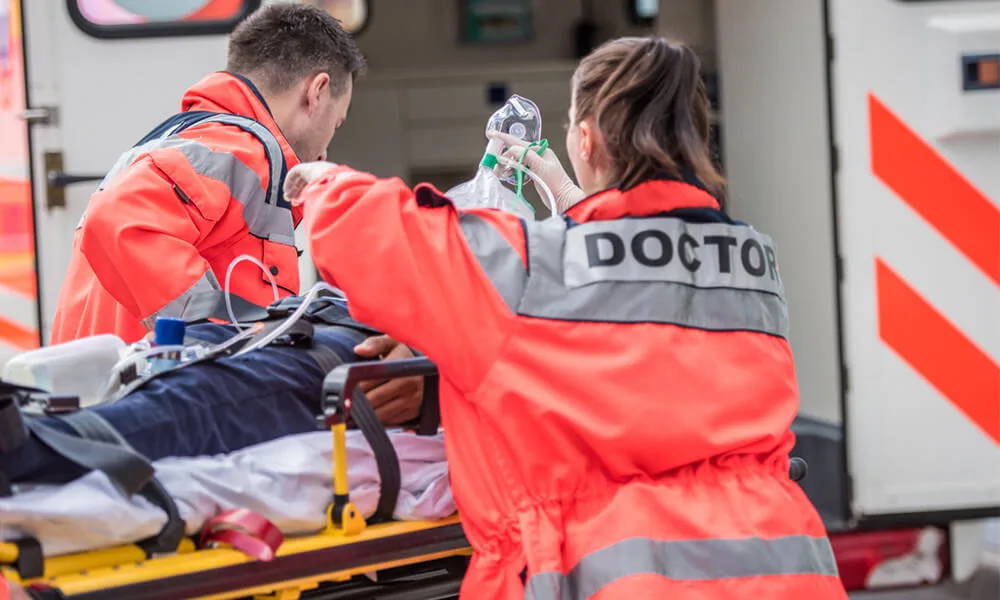 moniteur patient à écran tactile pour ambulance (en transport)