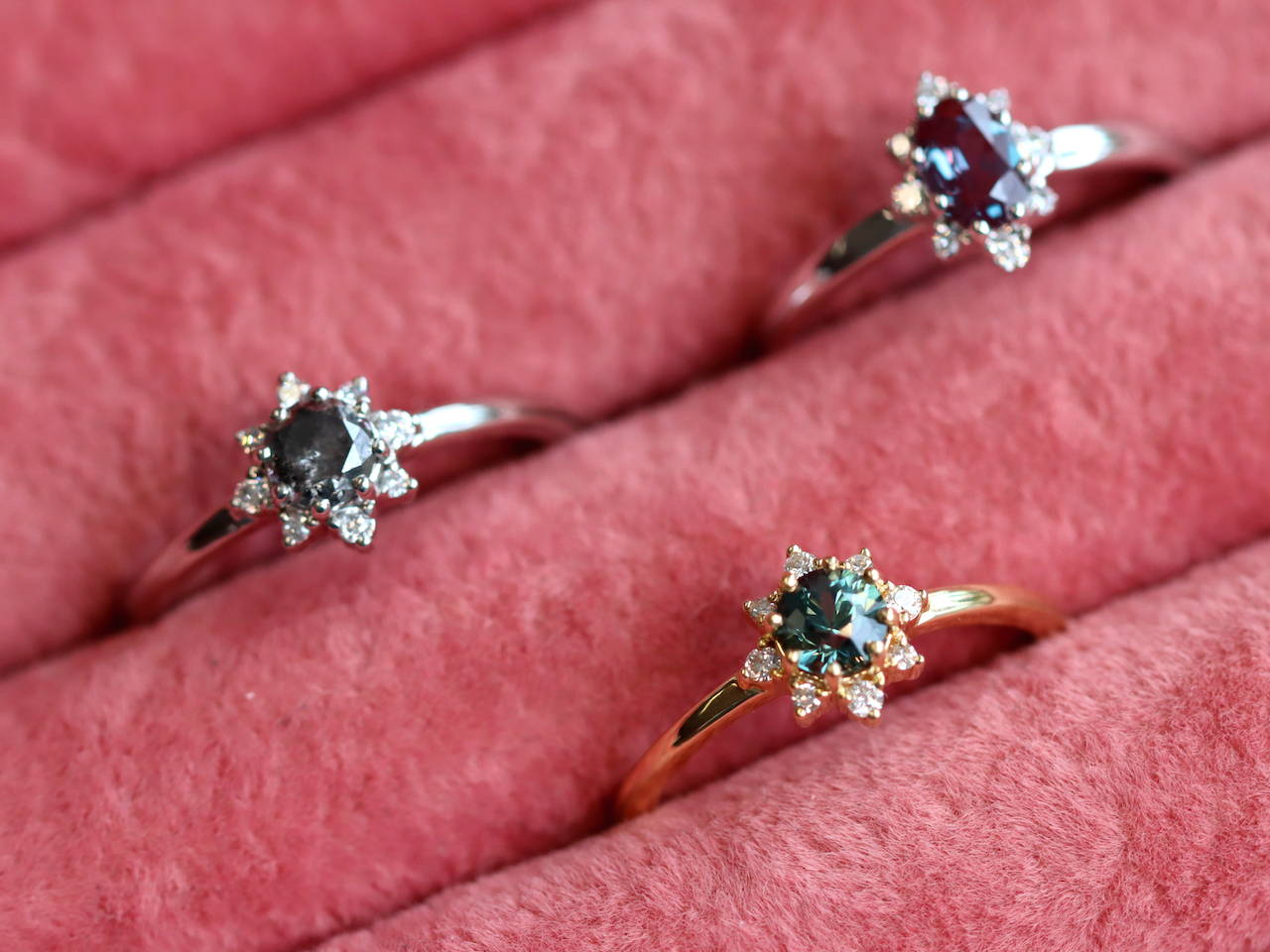 Vintage style engagement rings