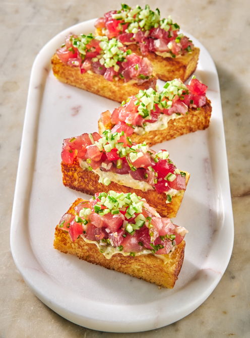 Tartare de thon façon classique